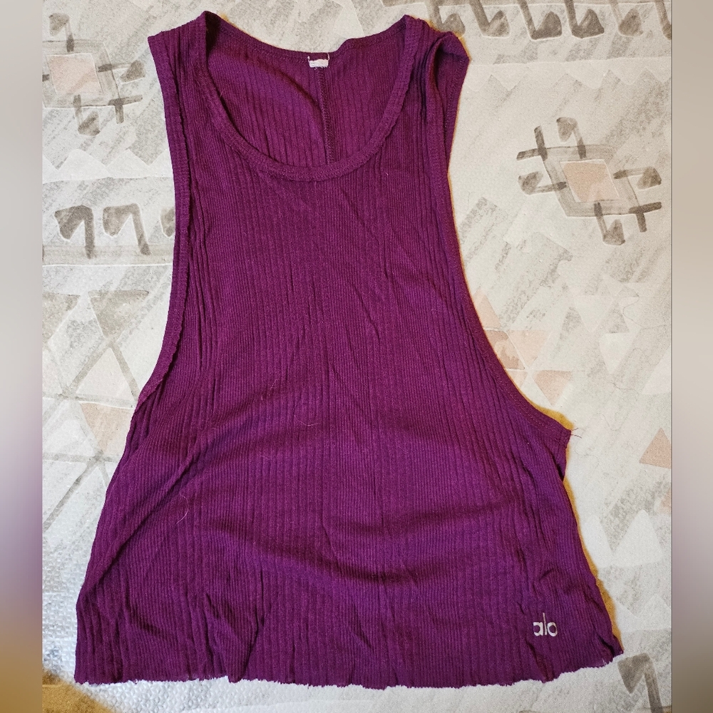 ALO Yoga Purple Women's Tank Top